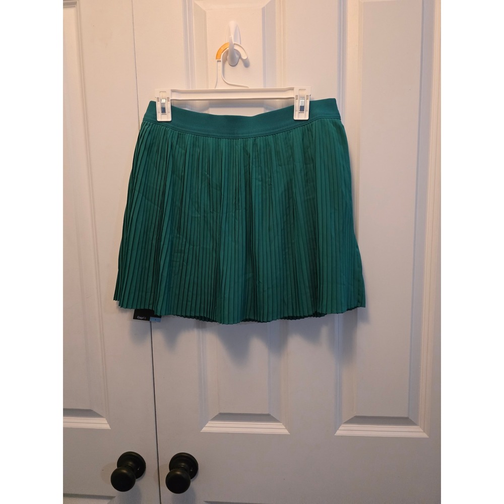 GapFit Women Green Pleated Skort Athletic Tennis Golf Skirt Size L NWT